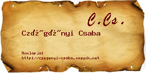 Czégényi Csaba névjegykártya